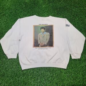 VTG 1993 Seinfeld "The Kramer" Sweatshirt Mens L/XL Cropped Boxy Fit USA